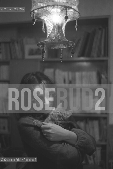 VENEZIA 1980 MARIA TERESA SEGA E GATTO © ARCHIVIO Graziano Arici/Rosebud2 