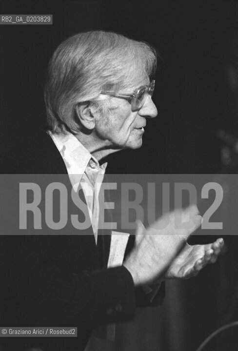 MESTRE 1980 MANIFESTAZIONE MESTRE JAZZ 80 © ARCHIVIO Graziano Arici/Rosebud2  MUSICA JAZZ DIRETTORE DORCHESTRA E PIANISTA GIL EVANS
