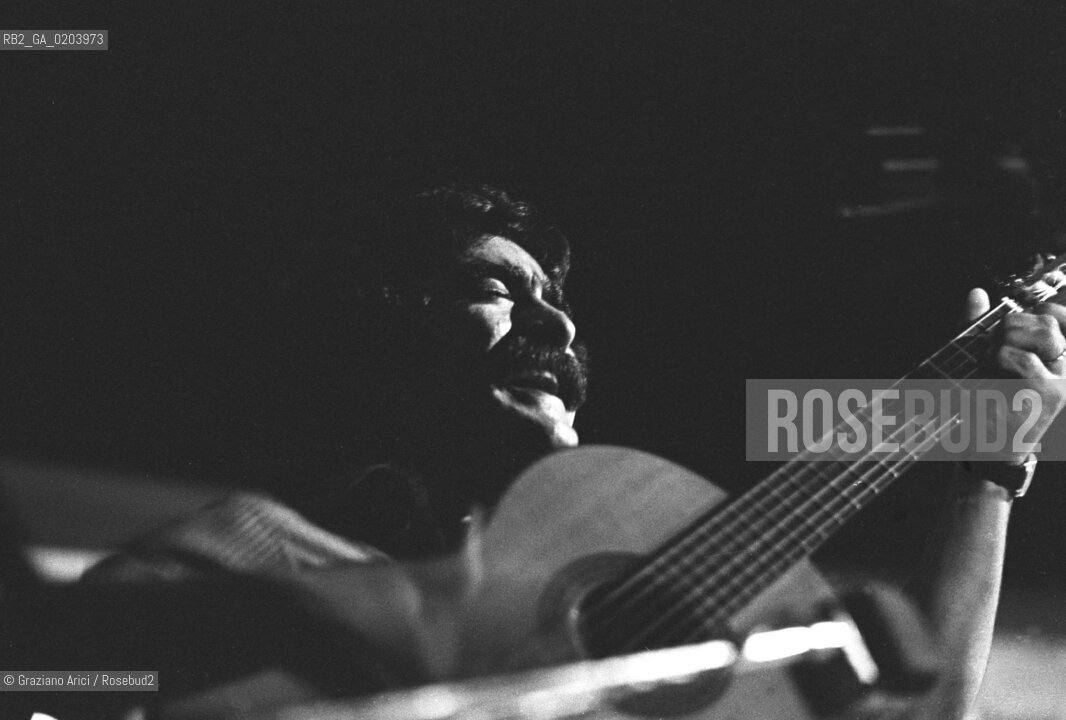 VENEZIA 1977 PRIMO PIANO ALBERTO DAMICO © ARCHIVIO Graziano Arici/Rosebud2  MUSICA POPOLARE CANZONIERE POPOLARE VENETO