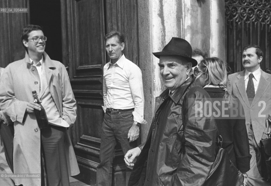 VENEZIA 1979 LUIGI CARLUCCI © ARCHIVIO Graziano Arici/Rosebud2  DIRETTORE ESPOSIZIONE ARTE BIENNALE CARLUCCI LUIGI