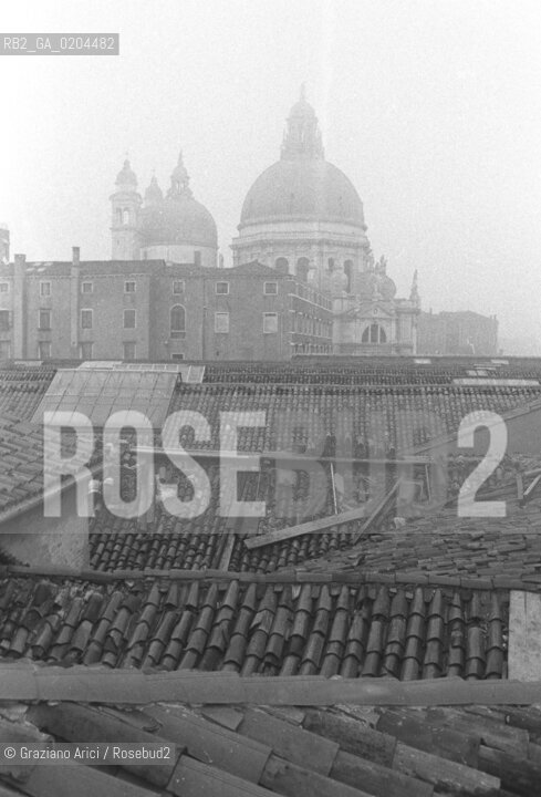 VENEZIA 1979 PUNTA DELLA DOGANA © ARCHIVIO Graziano Arici/Rosebud2  PUNTA DOGANA TETTI PANORAMICA DALLALTO