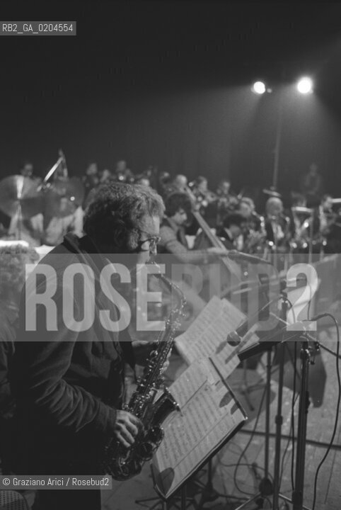 MESTRE 1980 MANIFESTAZIONE MESTRE JAZZ 80 © ARCHIVIO Graziano Arici/Rosebud2  MUSICA JAZZ SASSOFONISTA LEE KONITZ