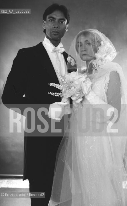 VENEZIA 1981 DANZATRICE COREOGRAFA LUISA CASIRAGHI BALLERINO LARRIO EKSON © ARCHIVIO Graziano Arici/Rosebud2  SPOSI MATRIMONIO