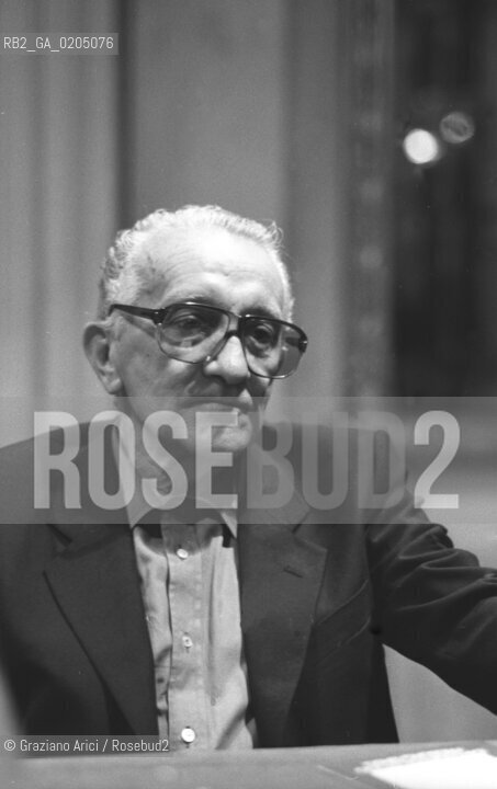VENEZIA 1981 STORICO MUSICALE MASSIMOMILA © ARCHIVIO Graziano Arici/Rosebud2  INCONTRO CONFERENZA SALE APOLLINEE TEATRO LA FENICE