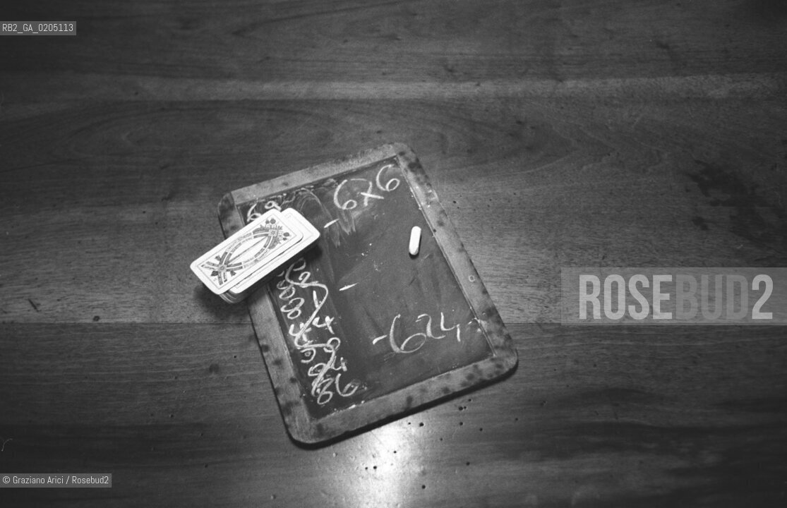 VENEZIA 1982 LAVAGNETTA SEGNAPUNTI DELLA BRISCOLA © BACARI OSTERIE LOCALI TIPICI VENEZIANI GIOCO CARTE