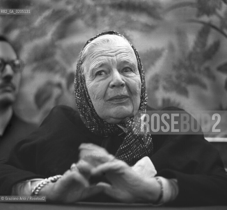 VENEZIA 1982 SCRITTRICE MARGUERITE YOURCENAR © ARCHIVIO Graziano Arici/Rosebud2  PREMIO NOBEL