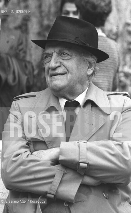 VENEZIA 1983 GIORNALISTA RUGGERO ORLANDO © ARCHIVIO Graziano Arici/Rosebud2  GUGGENHEIM MOSTRA INCONTRO