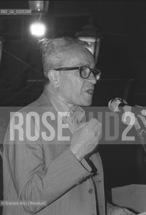 VENEZIA 1983 POLITICO PIETRO INGRAO © ARCHIVIO Graziano Arici/Rosebud2  PRESIDENTE CAMERA DEPUTATI PARTITO COMUNISTA POLITICA