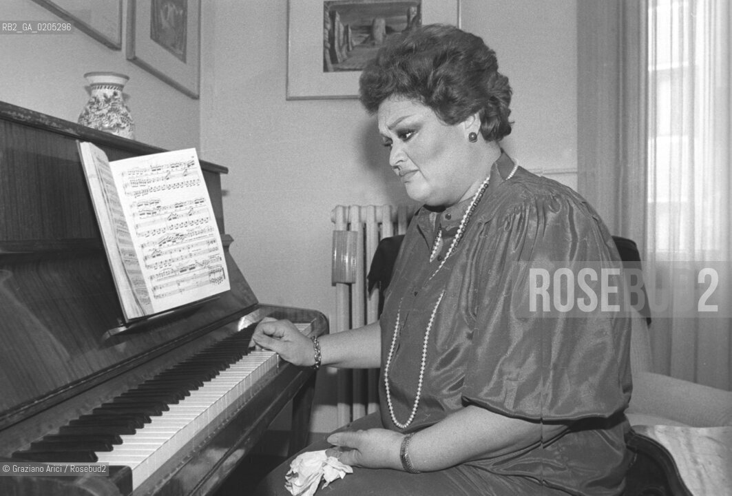 VENEZIA 1983 CANTANTE LIRICA MARGARITA CASTRO-ALBERTY © ARCHIVIO Graziano Arici/Rosebud2  MUSICA LIRICA