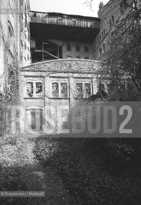 VENEZIA 1984 ESTERNI MULINO STUCKY © ARCHIVIO Graziano Arici/Rosebud2   RCHEOLOGIA INDUSTRIALE MULINO STUCKY PRE-INCENDIO INTERNI GIUDECCA