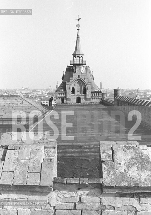 VENEZIA 1984 VEDUTA DALLALTO MULINO STUCKY © ARCHIVIO Graziano Arici/Rosebud2   ARCHEOLOGIA INDUSTRIALE MULINO STUCKY PRE-INCENDIO GIUDECCA