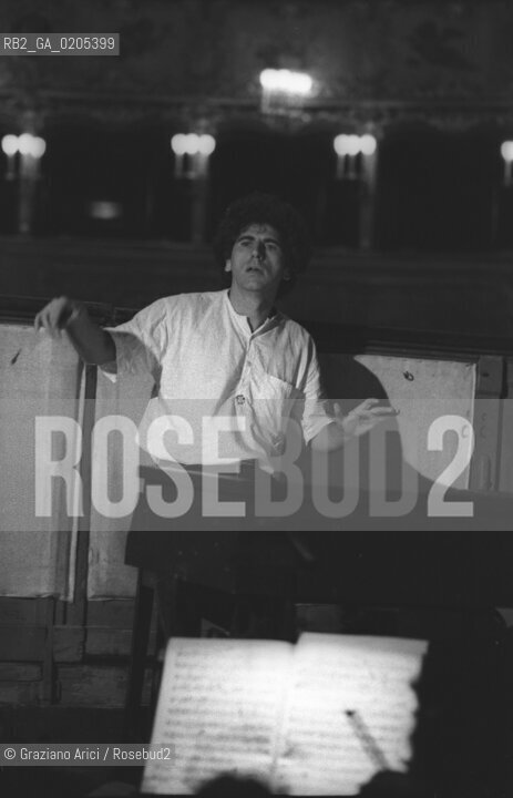 VENEZIA 1984 DIRETTORE DORCHESTRA GABRIELE FERRO © ARCHIVIO Graziano Arici/Rosebud2  TEATRO LA FENICE MUSICA CONCERTO