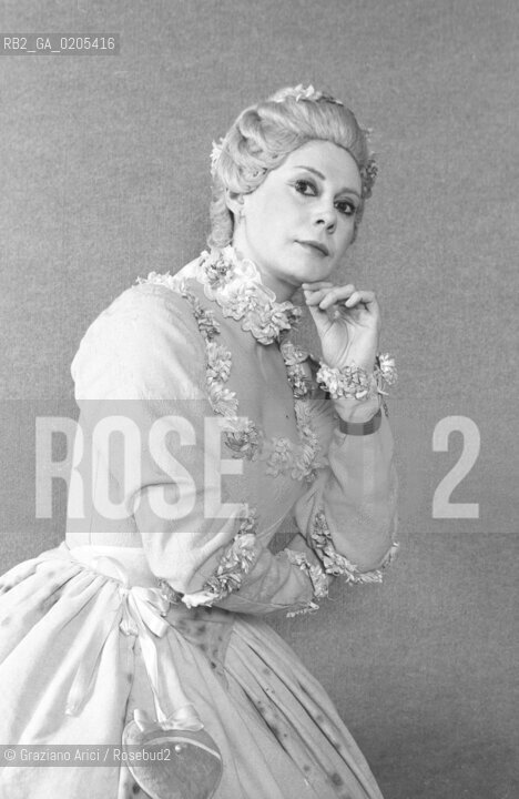 VENEZIA 1985 CANTANTE SOPRANO ADELINA SCARABELLI IN COSTUME © ARCHIVIO Graziano Arici/Rosebud2  TEATRO LA FENICE