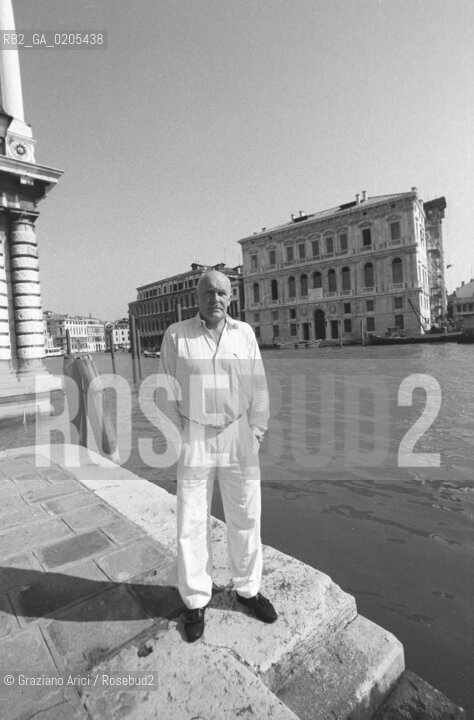 VENEZIA 1985 DIRETTORE PALAZZO GRASSI STORICO CRITICO DELL’ARTE PONTUS HULTEN © ARCHIVIO Graziano Arici/Rosebud2 