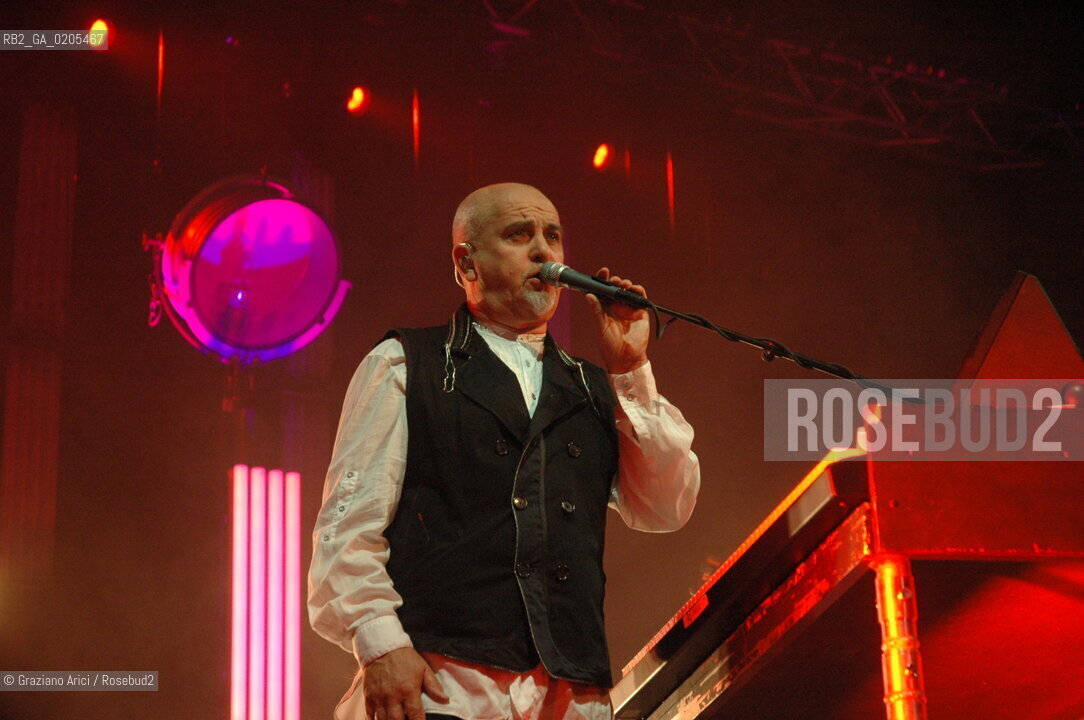 VENICE 7/07/07 - CONCERTO OF THE COMPOSER AND SINGER PETER GABRIEL IN ST. MARKS SQUARE ©Graziano Arici/Rosebud2 CANTANTE MUSICA POP ROCK