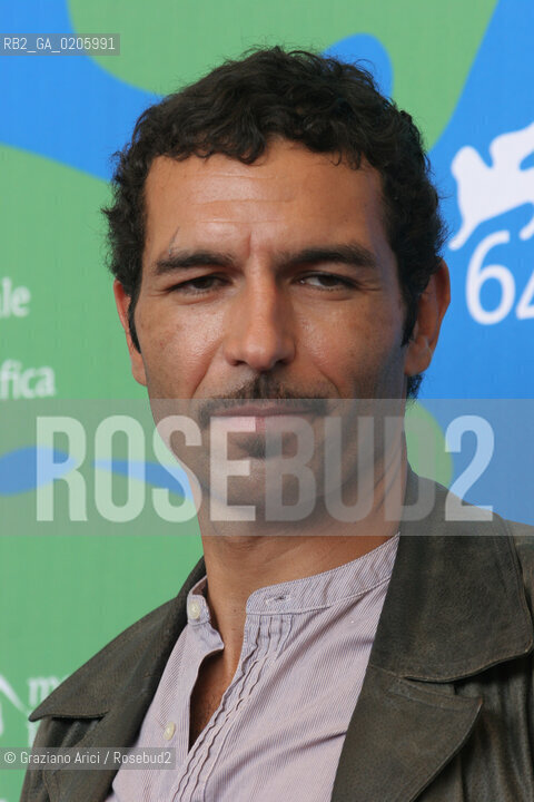 03_09_2007 - VENICE - 64TH FILM FESTIVAL - FILM LA GRAINE ET LE MULET - ACTOR OLIVIER LOUSTAU ©Graziano Arici/Rosebud2