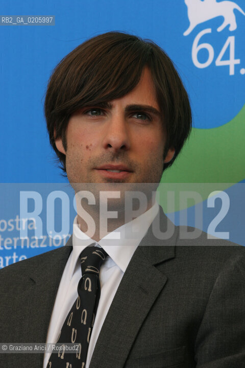 03_09_2007 - VENICE - 64TH FILM FESTIVAL - FILM THE DARJEELING LIMITED ACTOR JASON SCHWARTZMAN ©Graziano Arici/Rosebud2