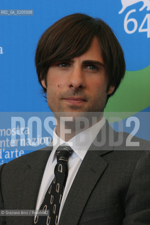 03_09_2007 - VENICE - 64TH FILM FESTIVAL - FILM THE DARJEELING LIMITED ACTOR JASON SCHWARTZMAN ©Graziano Arici/Rosebud2