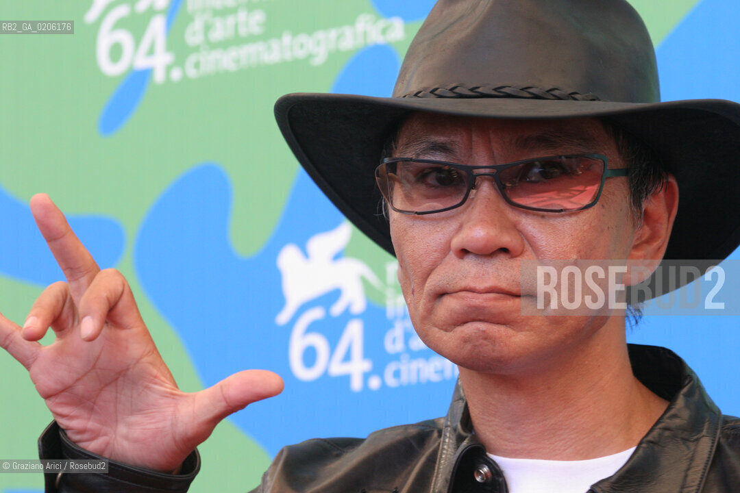 05_09_2007 - VENICE - 64TH FILM FESTIVAL - FILM SUKIYAKI WESTERN DJANGO - THE DIRECTOR MIIKE TAKASHI ©Graziano Arici/Rosebud2
