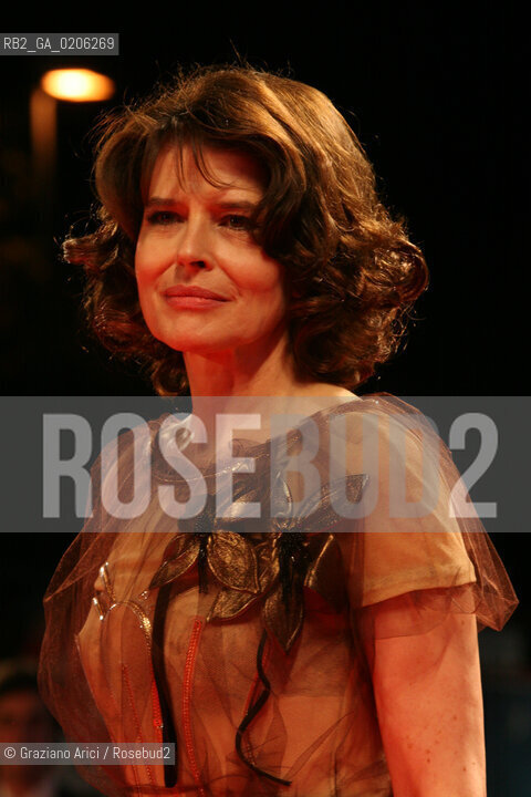 06_09_2007 - VENICE - 64TH FILM FESTIVAL - RED CARPET FILM LORA DI PUNTA - ACTRESS FANNY ARDANT ©Graziano Arici/Rosebud2
