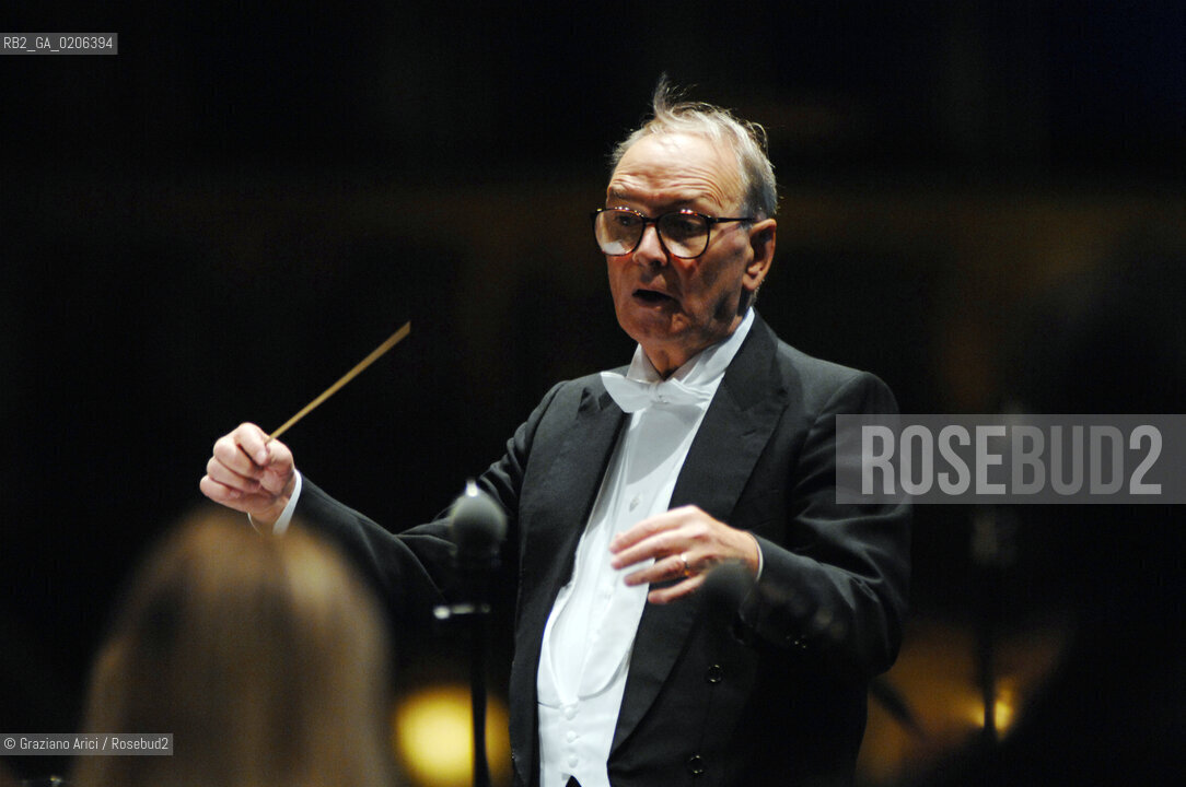 VENICE 10/09/07 - CONCERT IN ST.MARKS SQUARE OF THE COMPONIST ENNIO MORRICONE ©Graziano Arici/Rosebud2 MUSICA COMPOSITORE OSCAR