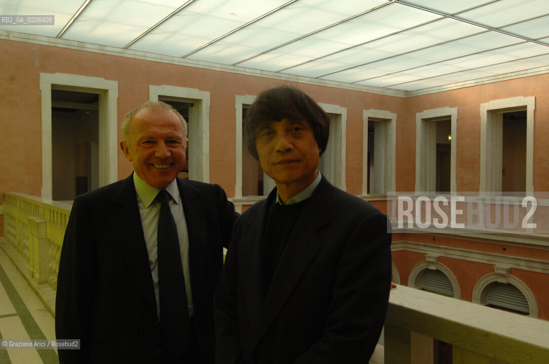 VENICE 20/09/07 - CERIMONY OF CONSIGNEMENT OF THE PUNTA DELLA DOGANA TO FRANCOIS PINAULT TO BUILD THE NEW ART CONTEMPORANY MUSEUM IN VENICE WITH THE ARCHITECT TADAO ANDO AND THE MAYOR MASSIMO CACCIARI ©Graziano Arici/Rosebud2 ARTE