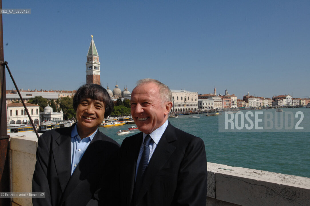 VENICE 20/09/07 - CERIMONY OF CONSIGNEMENT OF THE PUNTA DELLA DOGANA TO FRANCOIS PINAULT TO BUILD THE NEW ART CONTEMPORANY MUSEUM IN VENICE WITH THE ARCHITECT TADAO ANDO AND THE MAYOR MASSIMO CACCIARI ©Graziano Arici/Rosebud2 ARTE