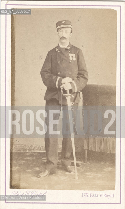 -PARIGI, E.GATEL, RITRATTO DI NAPOLEON FRANIOIS PAUL THOMAS LA CECILIA, MEMBRO DELLA COMUNE DI PARIGI, COMANDANTE DELLA PIAZZA DI PARIGI, 1871. STAMPA ALLALBUMINA INCOLLATA SU CARTONE, CARTE DE VISITE, CM 6,3X10,5  ©ARCHIVIO Graziano Arici/Rosebud2  FOTOANTICHE.-PARIS, E.GATEL, PORTRAIT OF NAPOLEON FRANIOIS PAUL THOMAS LA CECILIA, COMMUNE S MEMBER, COMMANDER OF THE PLACE OF PARIS,  1871. ALBUMEN PHOTOGRAPH MOUNTED ON CARDBOARD, CARTE DE VISITE CM 6,3X10,5 ©Graziano Arici/Rosebud2 