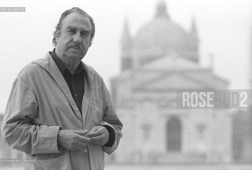 VENEZIA 1982 IL PITTORE GIUSEPPE SANTOMASO ©Graziano Arici/Rosebud2 ARTE
