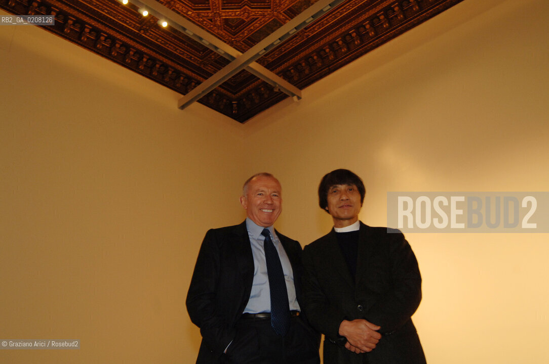 VENEZIA 30 GENNAIO 2006 - LAVORI DI RISTRUTTURAZIONE E RESTAURO A PALAZZO GRASSI ©Graziano Arici/Rosebud2/PALAZZO GRASSI VISITA DI MR.PINAULT, TADAO ANDO, AILLAGON, DOTTOR