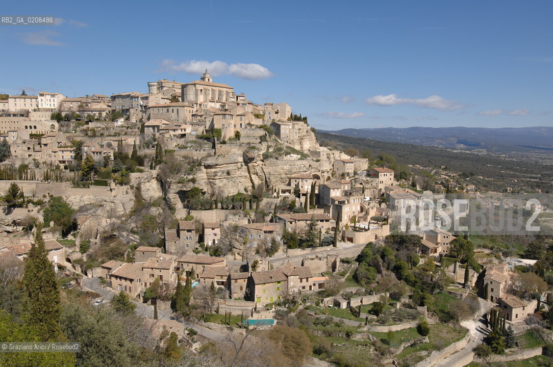 GORDES (PROVENCE, FRANCE) APRILE 2008 PANORAMA  ©Graziano Arici/Rosebud2  GEO