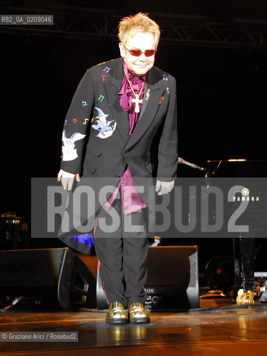 VENICE 9/07/08 ELTON JOHN CONCERT IN ST.MARK SQUARE IN VENICE ©Graziano Arici/Rosebud2 CONCERTO SAN MARCO MUSICA POP ROCK