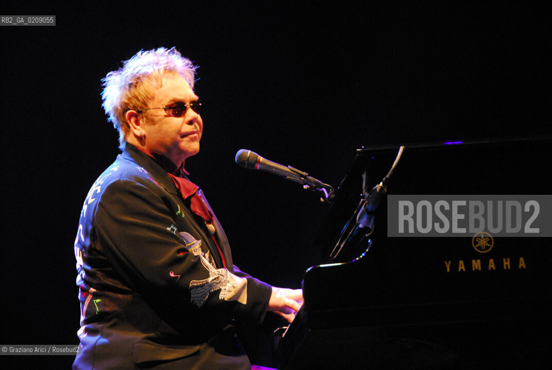 VENICE 9/07/08 ELTON JOHN CONCERT IN ST.MARK SQUARE IN VENICE ©Graziano Arici/Rosebud2 CONCERTO SAN MARCO MUSICA POP ROCK