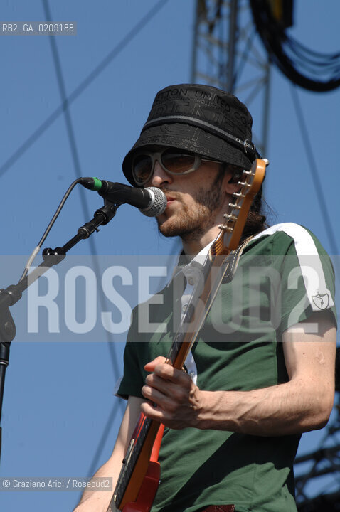 VENEZIA 20/06/08 - PARCO S.GIULIANO - HEINEKEN JAMMIN FESTIVAL : GIANMARIO RAGAZZI OF THE ROCK BAND MATMATA ©Graziano Arici/Rosebud2 MUSICA ROCK POP