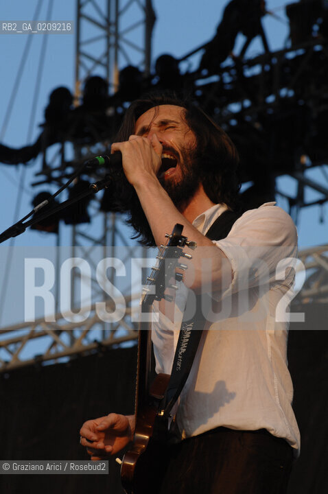 VENEZIA 20/06/08 - PARCO S.GIULIANO - HEINEKEN JAMMIN FESTIVAL : CRISTIANO GODANO OF THE ROCK BAND MARLENE KUNTZ @ Graziano Arici/Rosebud2 MUSICA POP ROCK