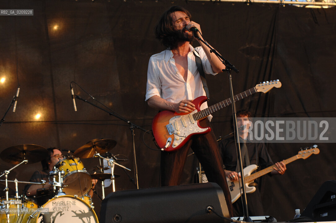 VENEZIA 20/06/08 - PARCO S.GIULIANO - HEINEKEN JAMMIN FESTIVAL : CRISTIANO GODANO OF THE ROCK BAND MARLENE KUNTZ @ Graziano Arici/Rosebud2 MUSICA POP ROCK