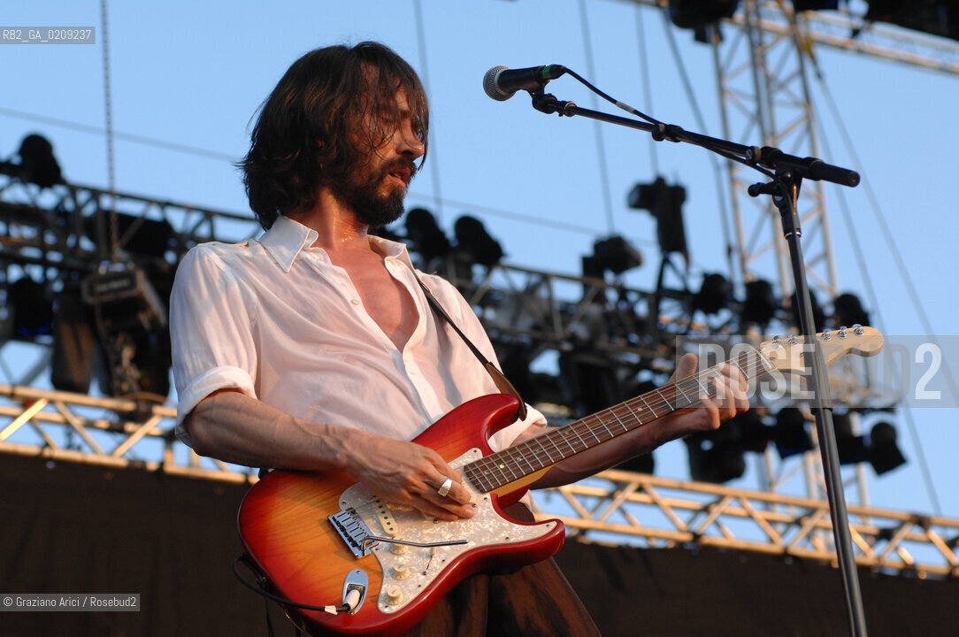 VENEZIA 20/06/08 - PARCO S.GIULIANO - HEINEKEN JAMMIN FESTIVAL : CRISTIANO GODANO OF THE ROCK BAND MARLENE KUNTZ @ Graziano Arici/Rosebud2 MUSICA POP ROCK