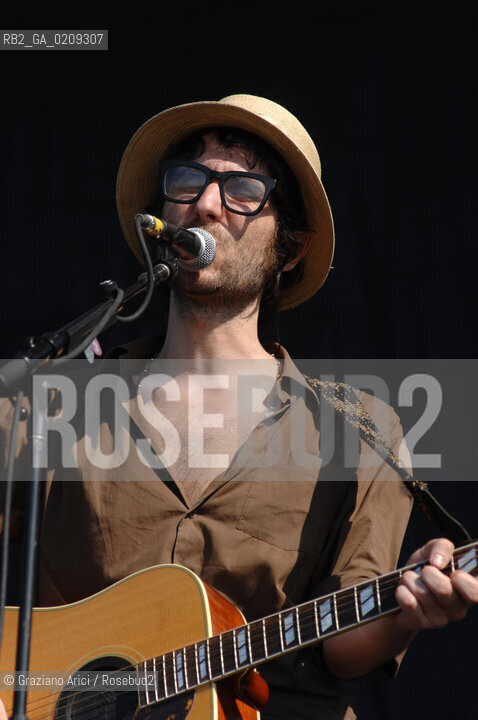 VENICE 22/06/08 - HEINEKEN JAMMIN FESTIVAL AT THE S.GIULIANO PARK - FRANCESCO BIANCONI OF THE ROCK BAND BAUSTELLE©Graziano Arici/Rosebud2 ROCK POP MUSICA