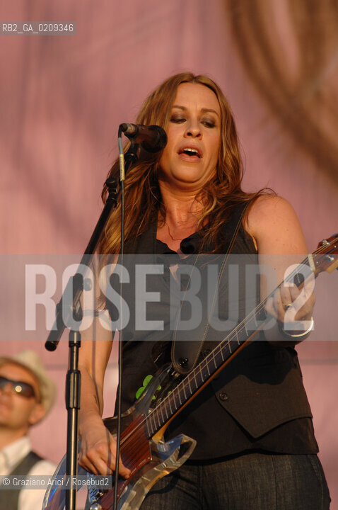 VENICE 22/06/08 - HEINEKEN JAMMIN FESTIVAL AT THE S.GIULIANO PARK - THE POP SINGER ALANIS MORISSETTE ©Graziano Arici/Rosebud2 ROCK POP MUSICA