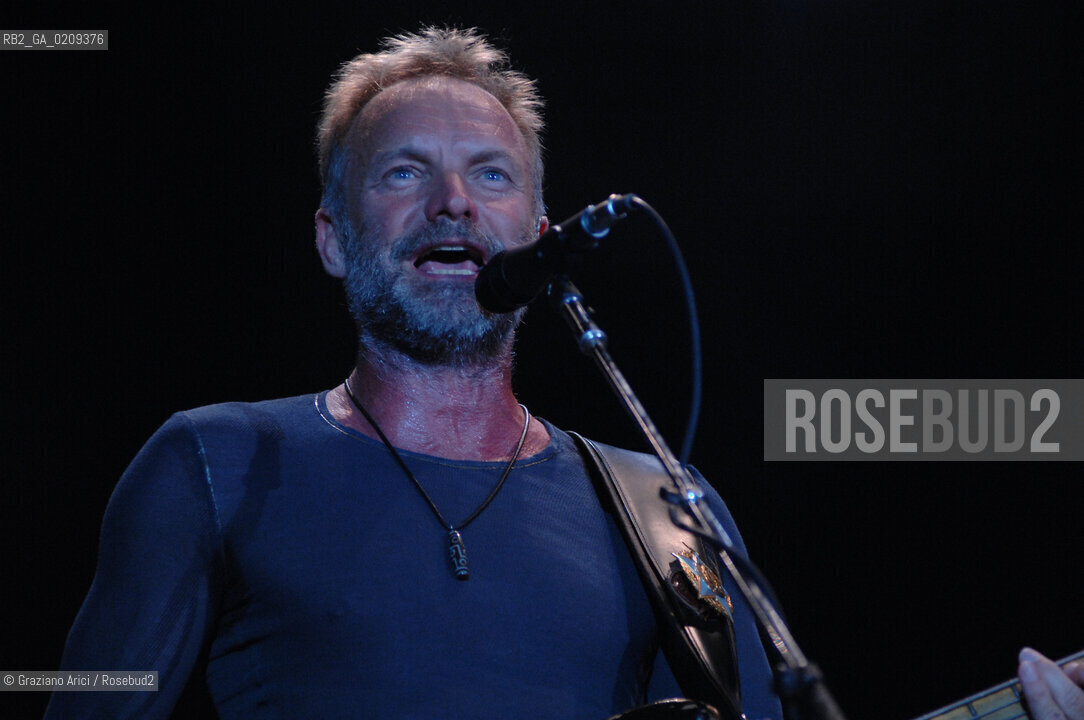 VENEZIA 20/06/08 - PARCO S.GIULIANO - HEINEKEN JAMMIN FESTIVAL : STING OF THE ROCK BAND THE POLICE @ Graziano Arici/Rosebud2 MUSICA POP ROCK