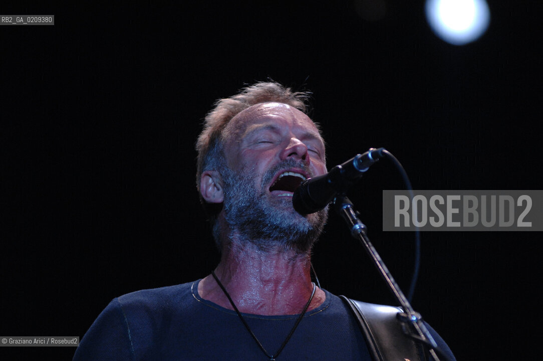 VENEZIA 20/06/08 - PARCO S.GIULIANO - HEINEKEN JAMMIN FESTIVAL : STING OF THE ROCK BAND THE POLICE @ Graziano Arici/Rosebud2 MUSICA POP ROCK