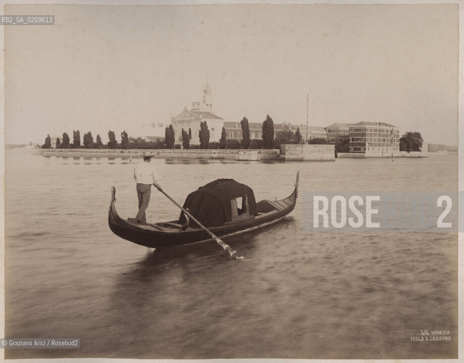 -VENEZIA, CARLO NAYA (?), ISOLA S.LAZZARO DEGLI ARMENI, SENZA DATA. STAMPA ALLALBUMINA INCOLLATA SU CARTONE, CM 23X18 ©ARCHIVIO Graziano Arici/Rosebud2  FOTOANTICHE.-VENICE, CARLO NAYA (?), ISOLA S.LAZZARO DEGLI ARMENI, UNDATED. ALBUMEN PHOTOGRAPH MOUNTED ON CARDBOARD, CM 23X18 ©Graziano Arici / rosebud2