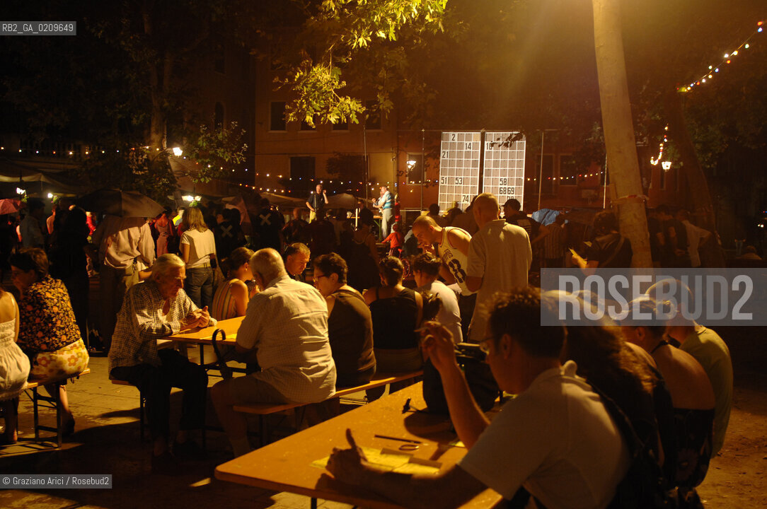 VENEZIA AGOSTO 2008 - FESTA IN CAMPO DI S.GIACOMO BENEFICA ©Graziano Arici/Rosebud2