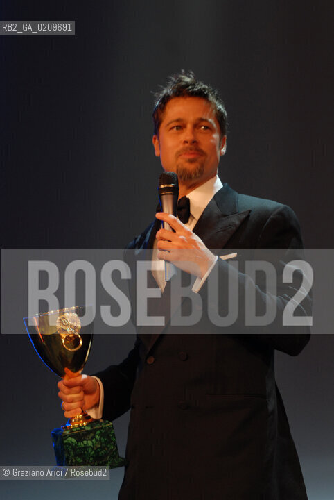 VENICE, 27.08.08. 65th VENICE INTERNATIONAL FILM FESTIVAL. OPENING EVENING. THE ACTOR BRAD PITT © MARTABUSO/ARICI/GRAZIANERI