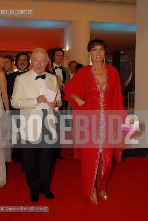 VENICE, 27.08.08. 65th VENICE INTERNATIONAL FILM FESTIVAL. OPENING EVENING. THE PRINCE GIOVANNELLI AND THE ACTRESS ELSA MARTINELLI © MARTABUSO/ARICI/GRAZIANERI