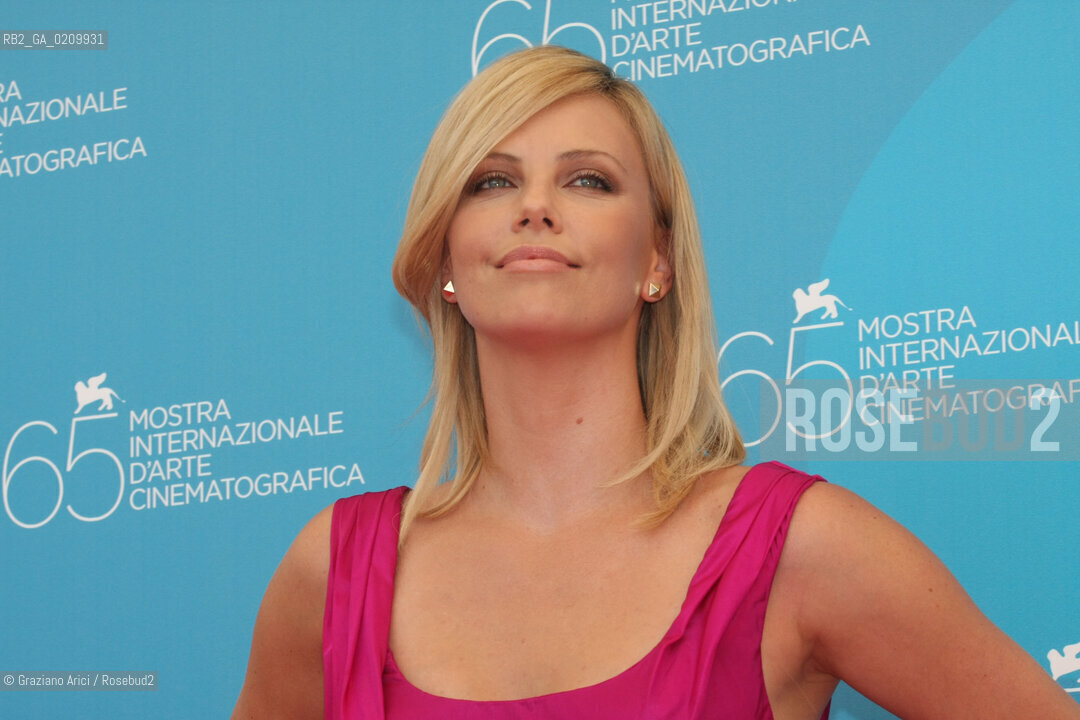29/08/08 - 65th VENICE  INTERNATIONAL FILM FESTIVAL - FILM: THE BURNING PLAN, THE ACTRESS CHARLIZE THERON