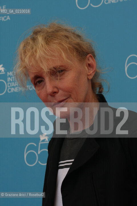 30/08/08 - 65th VENICE  INTERNATIONAL FILM FESTIVAL - FILM: 35 RHUMS. THE DIRECTOR CLAIRE DENIS ©Graziano Arici/Rosebud2 BIENNALE CINEMA