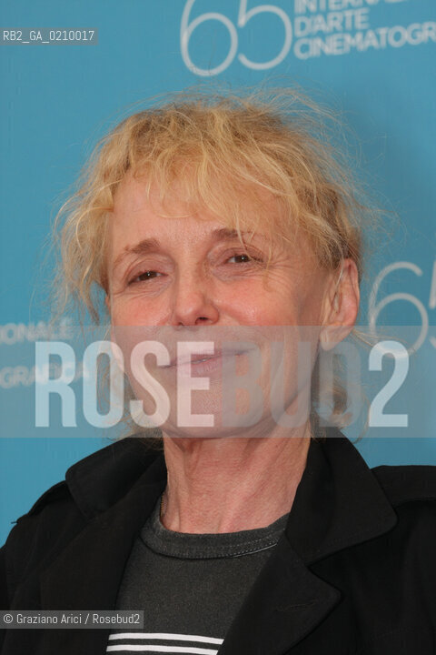 30/08/08 - 65th VENICE  INTERNATIONAL FILM FESTIVAL - FILM: 35 RHUMS. THE DIRECTOR CLAIRE DENIS ©Graziano Arici/Rosebud2 BIENNALE CINEMA