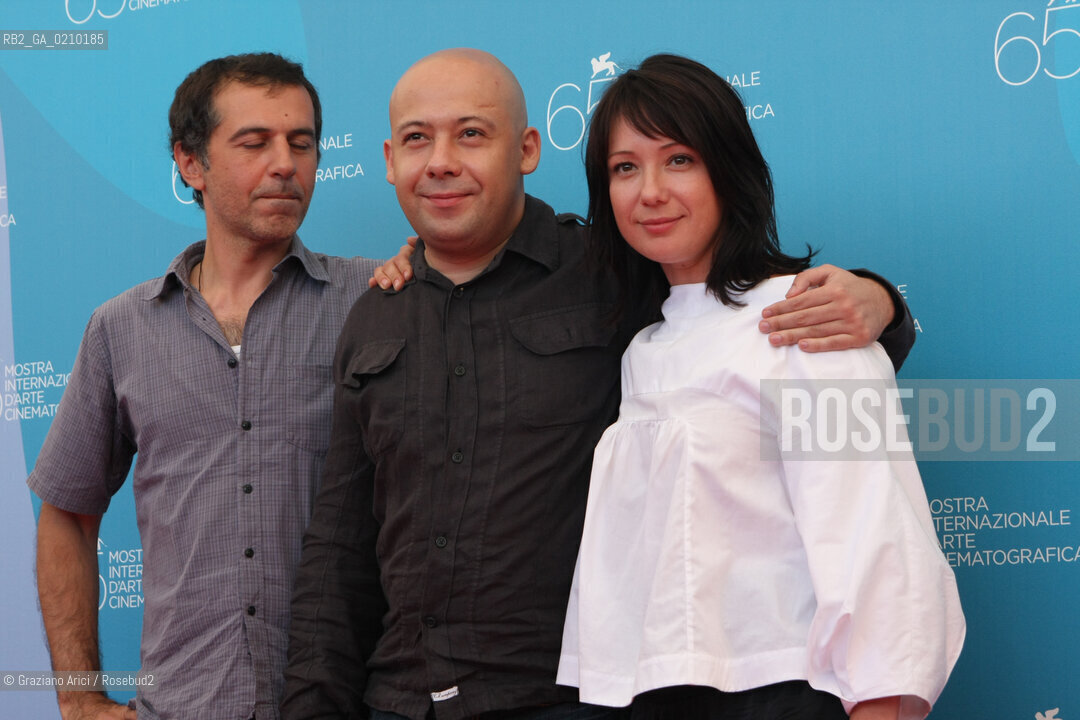 02/09/08 - 65th VENICE  INTERNATIONAL FILM FESTIVAL - FILM: BUMAZHNYJ SOLDAT. THE DIRECTOR ALEKSEJ GERMAN JR, THE ACTRESS CHULPAN KHAMATOVA, THE ACTOR MERAB NINIDZE