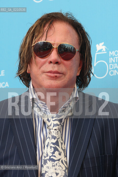 05/09/08 - 65th VENICE  INTERNATIONAL FILM FESTIVAL - FILM: THE WRESTLER. THE ACTOR MICKEY ROURKE